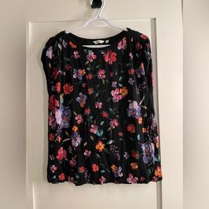 Reitmans Black Floral Women's Blouse